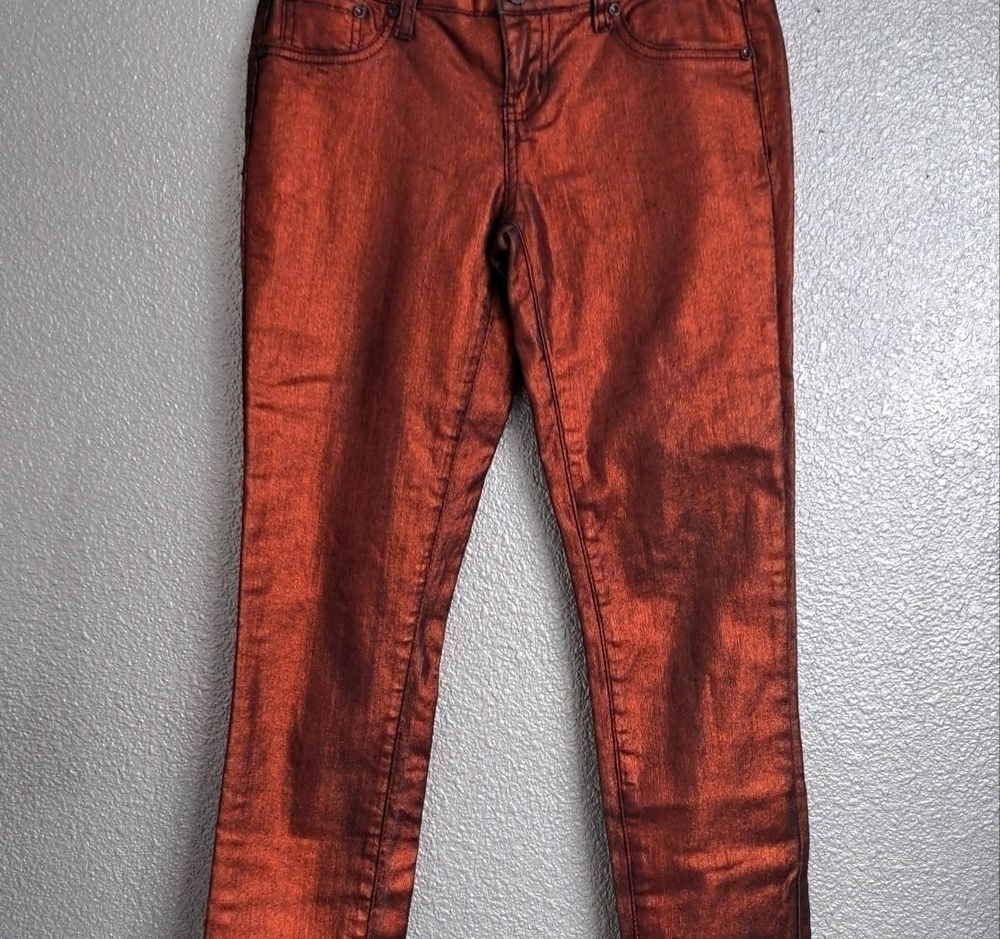 Almost Famous Red Metallic  Pants   Size 7